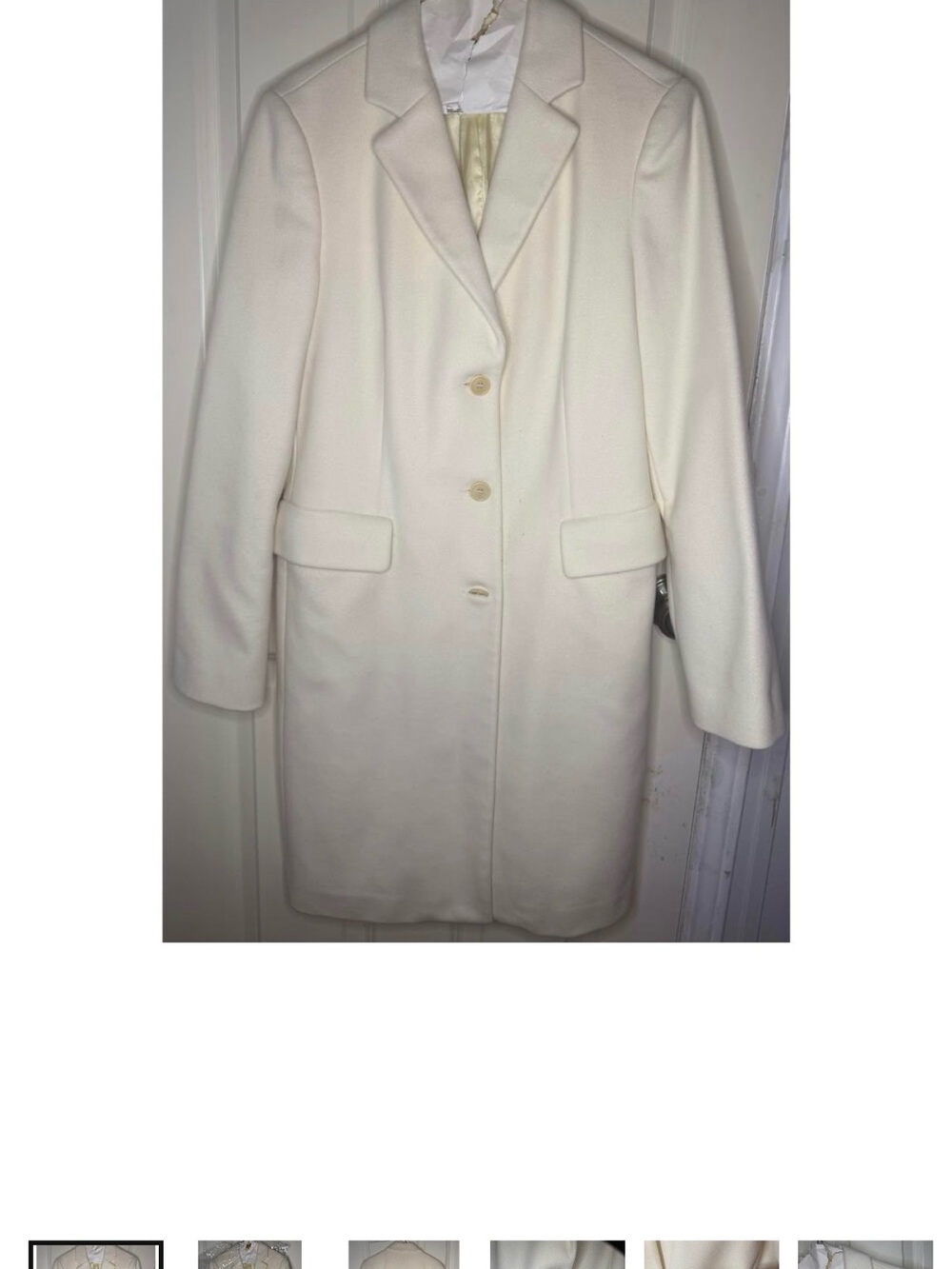 United Colors Of Benetton Light Cream Single-Breasted Trench Coat